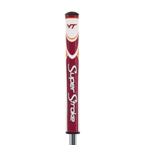 SuperStroke NCAA Traxion Tour Golf Putter Grip, Virginia Tech Hokies (Tour 2.0)