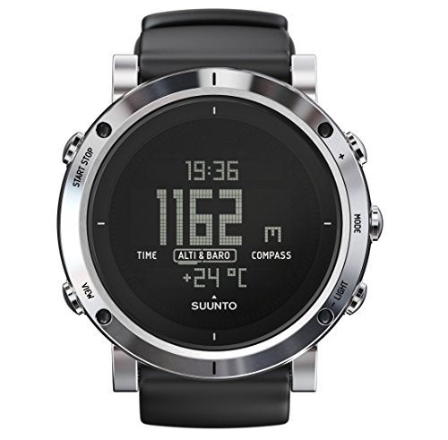 SUUNTO Core Brushed Steel SS020339000 Altimeter Barometer Compass Temperature Weather Alarm with Depth Meter for Snorkel