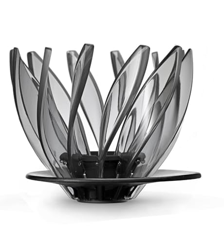 HARIO VDSU-02-TB V60 Dripper, Suiren 02, Black, For 1-4 Cups, Coffee, Hand Drip Spiral Rib