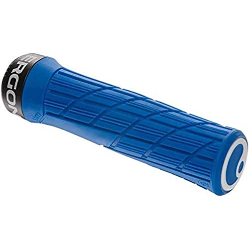 Ergon - GE1 Evo Ergonomic Lock-on Bicycle Handlebar Grips | for Mountain, Trail and Enduro Bikes | Slim Fit | Midsummer Blue