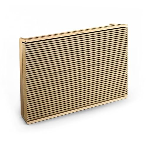 Bang & Olufsen Beosound Level Portable Wi-Fi Multiroom Speaker, Gold Tone/Light Oak