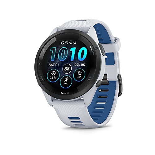 Forerunner 265 46 mm Running Watch, 1.3 Inch AMOLED Display, 13 Days Battery Life, 30+ Sports Apps, Training Analysis, Special Running Functions, Training Readiness, Extended Sleep Functions
