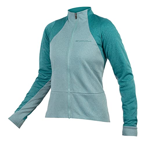 Endura Women's GV500 Long Sleeve Gravel Jersey Spruce Green, Large