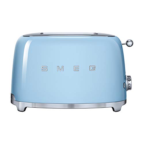 Smeg TSF01PBUK 2-Slice Toaster, Pastel Blue