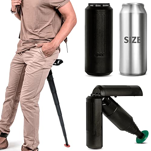 Sitpack 2.0 – The World’s Most Compact Foldable Seat – Portable and Adjustable Sit/Stand Stool for Travel and Outdoor Activities