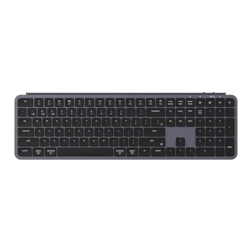 Keychron KYCN-B6P-K1 B6 Pro 109 Key Ultra-Slim Wireless Keyboard, Space Grey