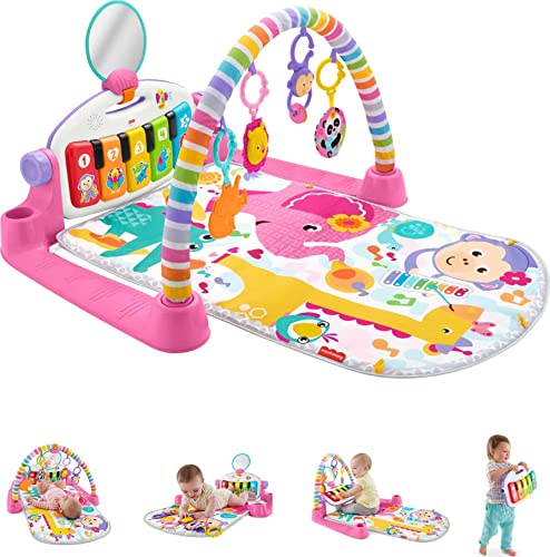 Fisher-Price Deluxe Kick 'n Play Piano Gym, Pink