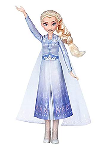 Disney Hasbro Frozen 2 Singing Doll Elsa, Brown,Multicolor