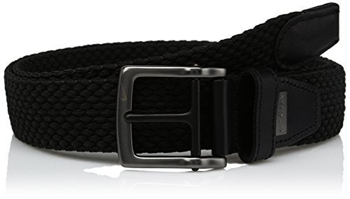 Nike Men's G-Flex Woven Stretch Golf Belt, jet black, 36