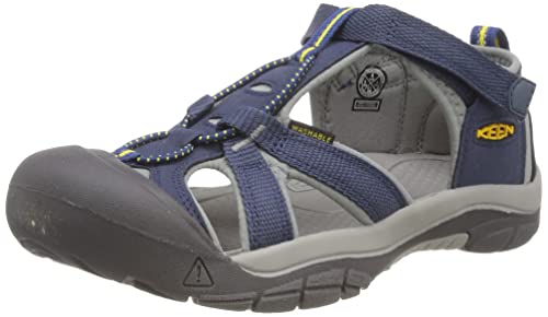 KEEN Kids' Venice H2 Closed Toe Water Sandal, Navy/Grey, 8