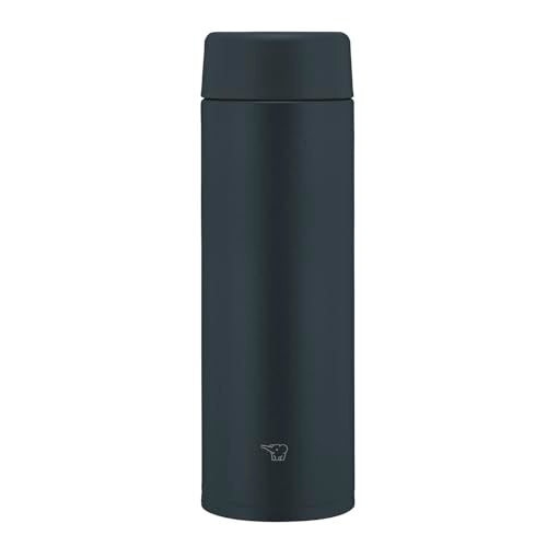 Zojirushi Su-AA48-BA Mahobin Stainless Steel Mug Water Bottle, 16.9 fl oz (480 ml), Screw Type, Dishwasher Safe, Seamless Stopper, Only 2 Cleaning Points, Black