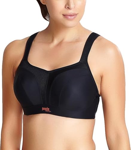 Panache womens Underwired Sports Bra, Black, 36DD