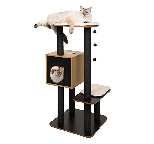 Vesper Cat Tree, High Base, Black, 52046