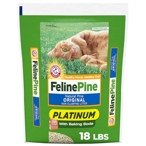Feline Pine Platinum Non-Clumping Cat Litter 18lb.
