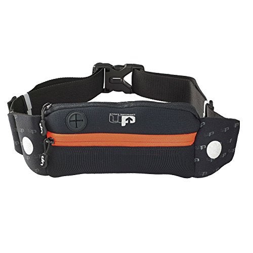 Ultimate Performance Titan Runners Bum Bag, Black/Orange, One Size 65-105 cm, One Size/65-105 cm