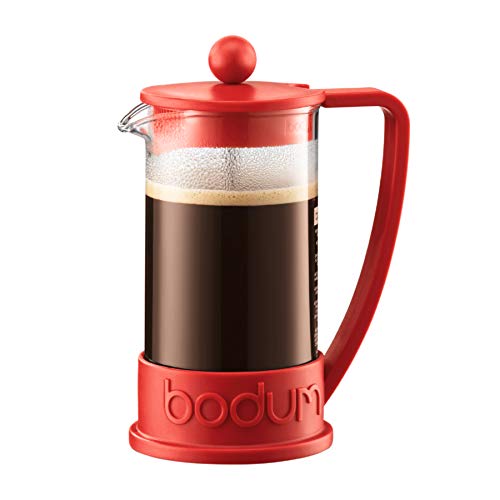 Bodum 10938-294 Brazil French Press 8 Cup Coffee Maker, 1L, Red