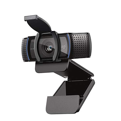 Logitech C920S HD Pro Webcam with Privacy Shutter - Widescreen Video Calling and Recording, 1080p Streaming Camera, Desktop or Laptop Webcam