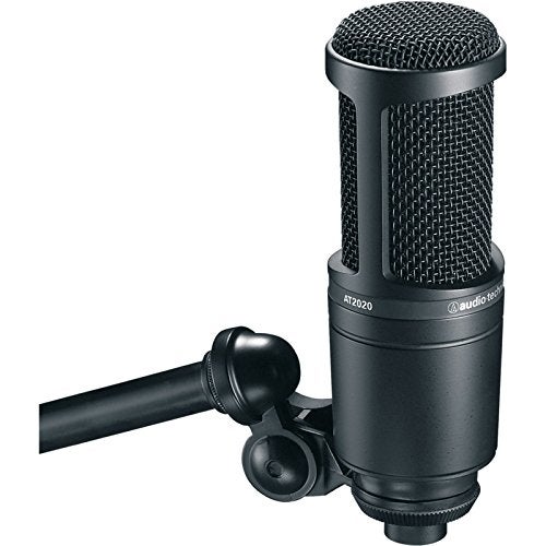 Audio-Technica Microphone AT2020 Pro Cardioid Capacitor, Black,Large, XLR