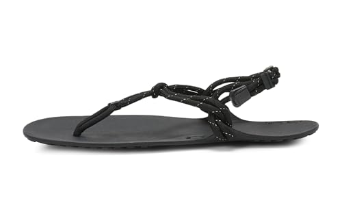 Xero Shoes Genesis - Men's Barefoot Tarahumara Huarache Style Minimalist Lightweight Running Sandals Black
