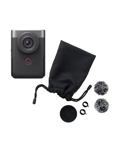 Canon PowerShot V10 Vlogging Kit (Silver) – Designed for entry-level vloggers, this all-in-one 4K vlogging camera that fits easily in the pocket.