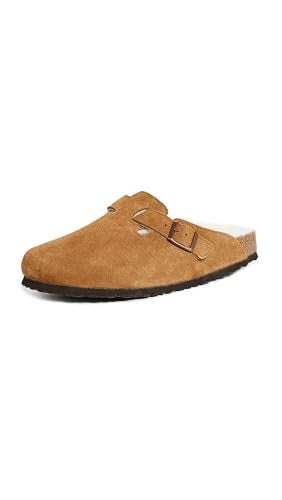 Birkenstock Unisex Boston Shearling Clog, Mink/Natural, Size 39 EU (8-8.5 M US Women)