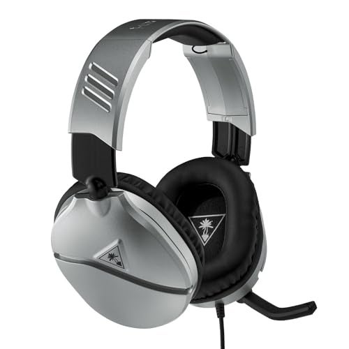 Turtle Beach Recon 70 Silver Gaming Headset - PS4, PS5, Xbox One, Xbox Series S/X, Nintendo Switch and PC