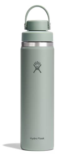 Hydro Flask Water Bottle - Insulated Stainless Steel - Wide Mouth Chug Lid, Non Spill, Leakproof in 24 Oz Agave Green
