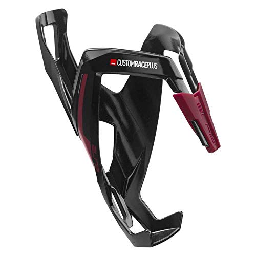ELITE Custom Race PLUS Bottle Cage (2020) Black Glossy/Amaranth 0140648 Black Bottle Cage