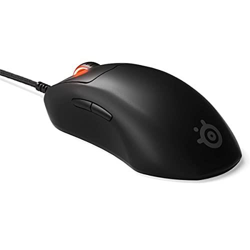 SteelSeries Prime FPS Gaming Mouse – 18,000 CPI TrueMove Pro Optical Sensor – 5 Programmable Buttons – Magnetic Optical Switches – Brilliant Prism RGB Lighting - Black,Wired,62533