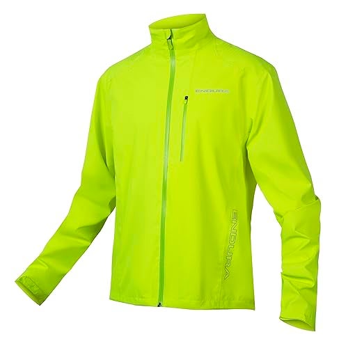 Endura Hummvee Waterproof MTB Cycling Jacket - Men's 2.5-Layer Waterproofing Jacket Hi-Viz Yellow, XX-Large
