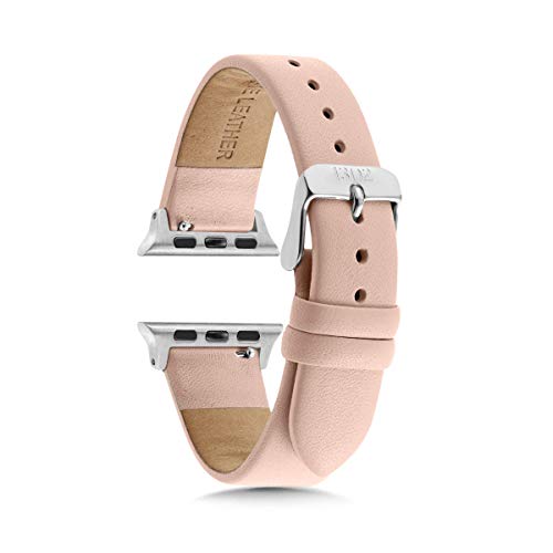Watch Bands 38mm Women - Watch Bands Women - Watch Band 40mm Series 4 - Watch Band Leather - Leather Watch Band - Silver Watch Band - Womens Watch Band - Nude - 1302