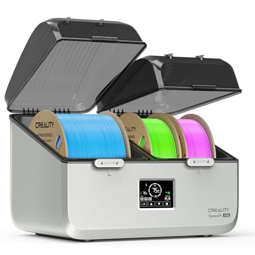 Creality Space Pi X4L Filament Dryer Box,4 Spool Capacity with Dual Independent Chambers,75°C Heating & Smart Energy-Saving Mode,Fits PLA,PETG,ABS,TPU,PA,etc | Solve Moisture,Clogs & Stringing