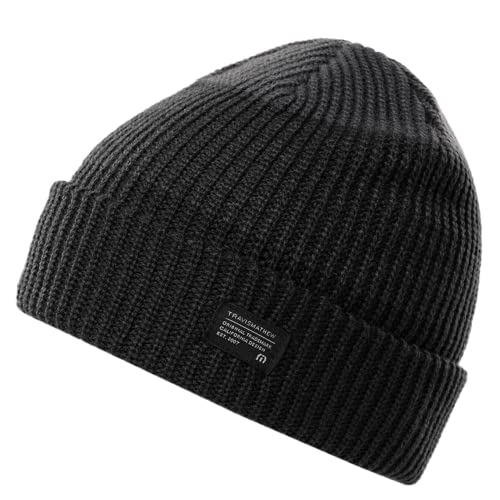 Travis Mathew Prevailing Winds Golf Beanie - Heather Black L/XL, Heather Black, One Size