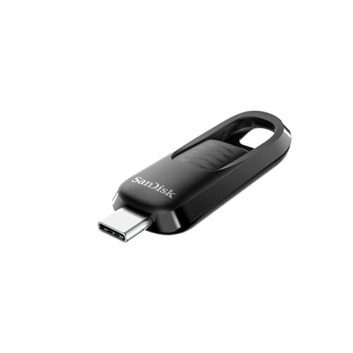 SanDisk 128GB Ultra Slider USB Type-C Flash Drive - Up to 400MB/s, USB 3.2 Gen 1, Retractable Connector - SDCZ480-128G-G46​