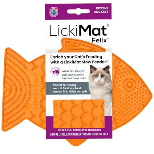 Lickimat Felix Cat (3 Colours) - Orange