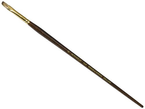 Winsor & Newton Monarch Flat Long Handle Brush, Size 6
