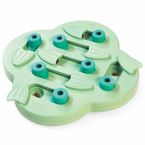 Outward Hound Nina Ottosson Puppy Hide N' Slide Green Interactive Treat Puzzle Dog Toy