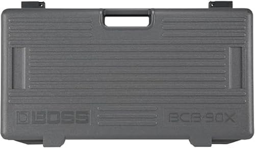 BOSS BCB-90X Large Guitar Effects Pedal Board with Housing and Integrated Lid | Heavy Duty Injection Moulded Housing with Distributor, Adjustable for Placing Up To Ten Pedals