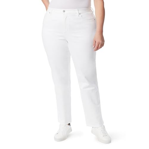 Gloria Vanderbilt Women's Petite Amanda Classic Tapered Jean, Vintage White, 8 Short