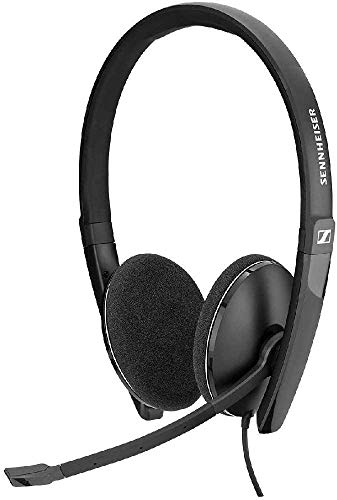 Sennheiser EPOS Gaming 508376 PC 3.2 Chat, noise cancelling microphone, casual gaming lightweight, high comfort, minimalistic design, call control, foldable mic - 3.5mm jack, 3 pole connectivity Black