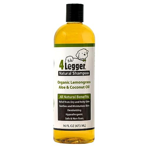 4-legger Certified Organic Dog Shampoo - All Natural - Hypoallergenic - Normal T
