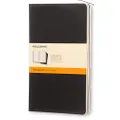 Moleskine Cahier Journal, Soft Cover, Large (5" x 8.25") Ruled/Lined, Black, 80 Pages (Set of 3)
