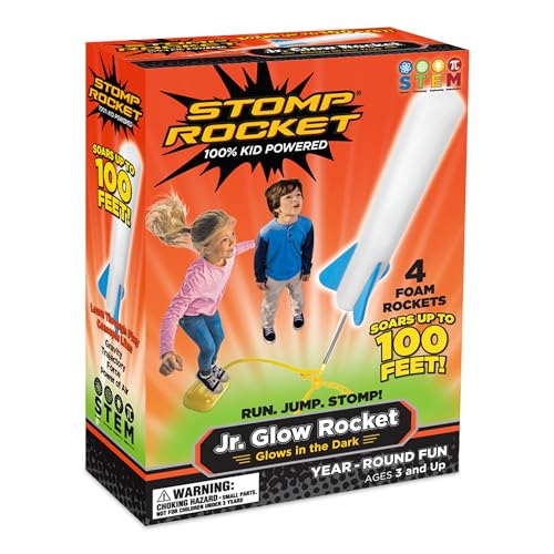 Stomp Rocket The Original : Jr. Glow in the Dark 4-Rocket Kit (20005)