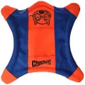 Chuckit! Flying Squirrel Fetch Dog Toy, Size Small (8.25"" Diameter), Orange & Blue, for Small Dog Breeds