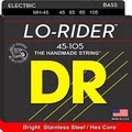 DR Strings Lo-Rider - Stainless Steel Hex Core Bass 45-105
