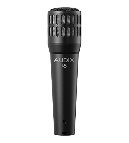 AUDIX i5 Dynamic Instrument Microphone: Pro Snare Mic/Guitar Amp Microphone - Black