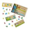 Melissa & Doug 2940 See & Spell Wooden Educational Toy With 8 Double-Sided Spelling Boards and 50+ Letters
