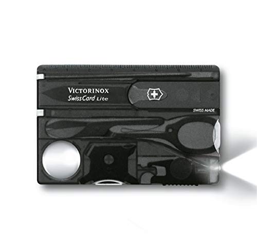 Victorinox Swiss Card Lite,Black Transparent,One Size
