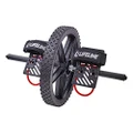 Lifeline Power Wheel for At Home Full Body Functional Fitness Strength including Abs & Core, Lower Body and Upper Body with Foot Straps for More Workout Options, Black