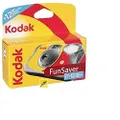 Kodak 3920949 Fun Saver Single Use Camera with Flash, Yellow/Red
